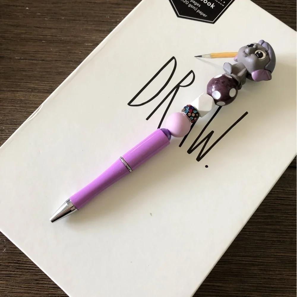 Disney Doorables: The Jungle Book: Hathi handmade beaded pen